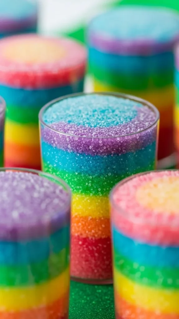 Candy Rainbow Cups