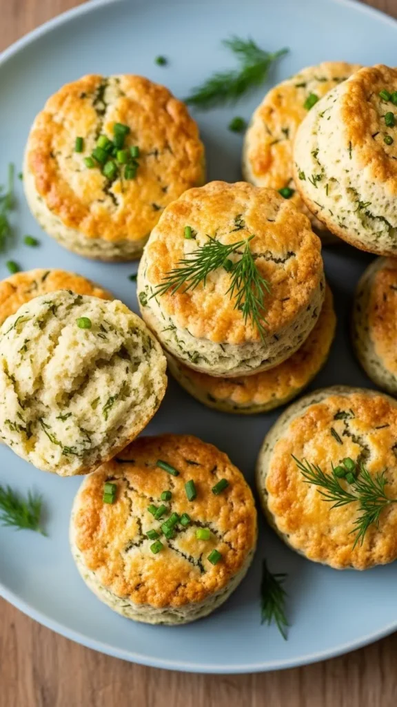 Cheddar and Herb Mini Scones