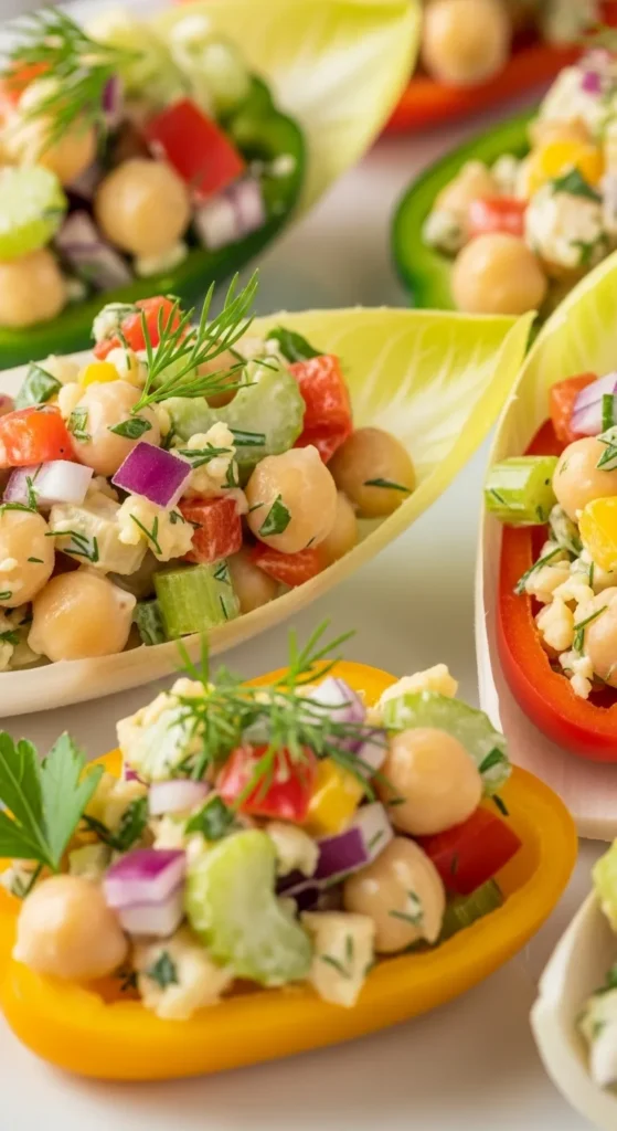 Chickpea Salad Cups