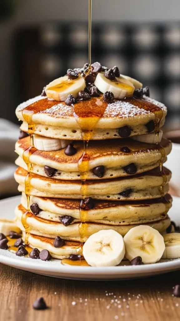 Chocolate Banana Pancakes