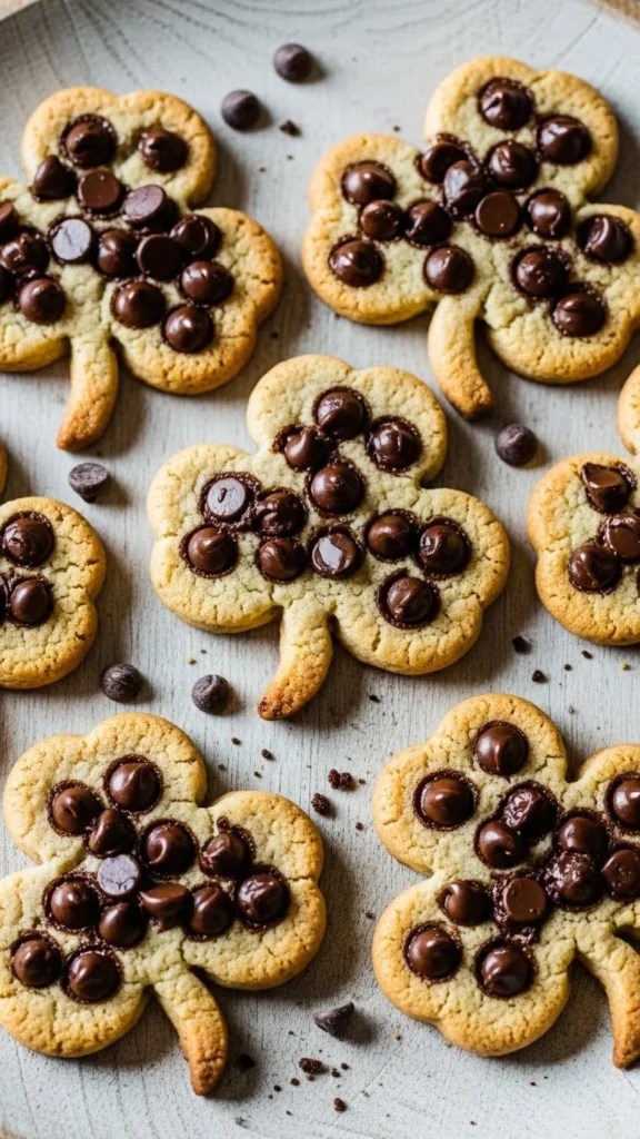Chocolate Chip Clover Cookies