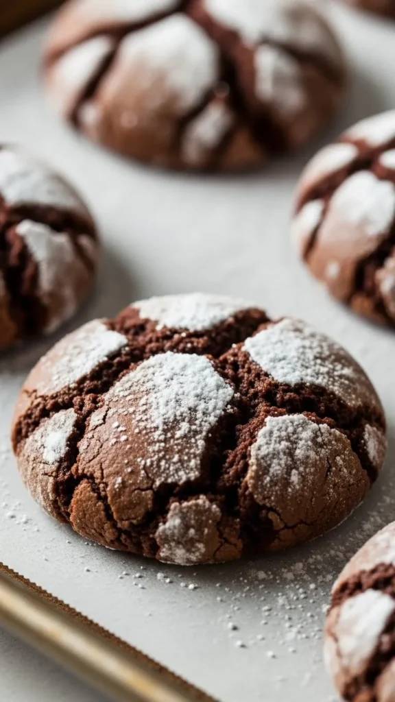 Chocolate Crinkle Cookies