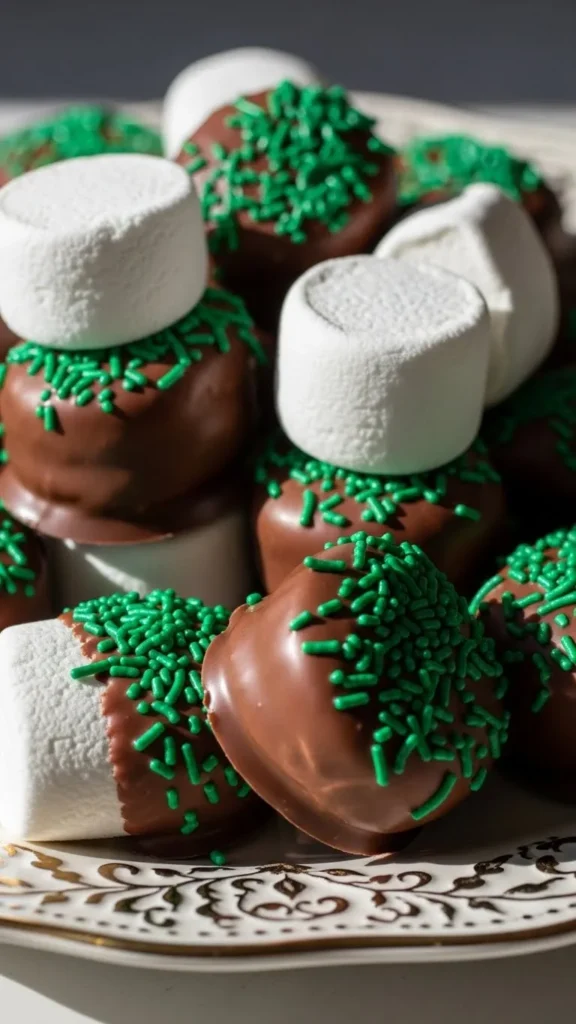 Chocolate Dipped Marshmallows