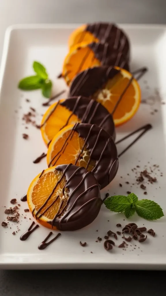 Chocolate Dipped Orange Slices