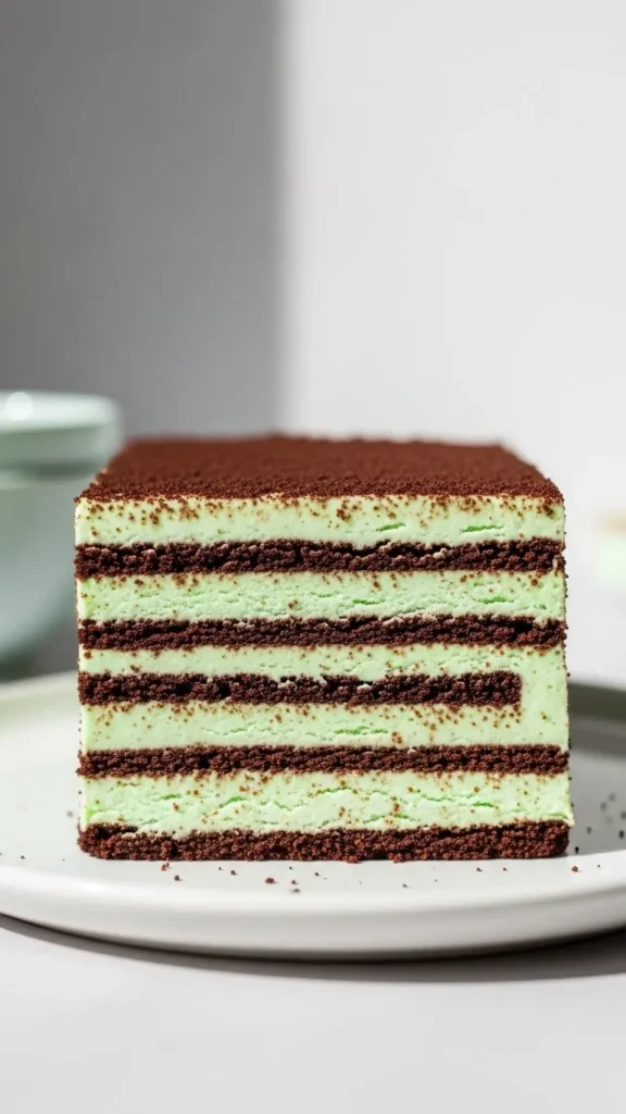 Chocolate Mint Icebox Cake