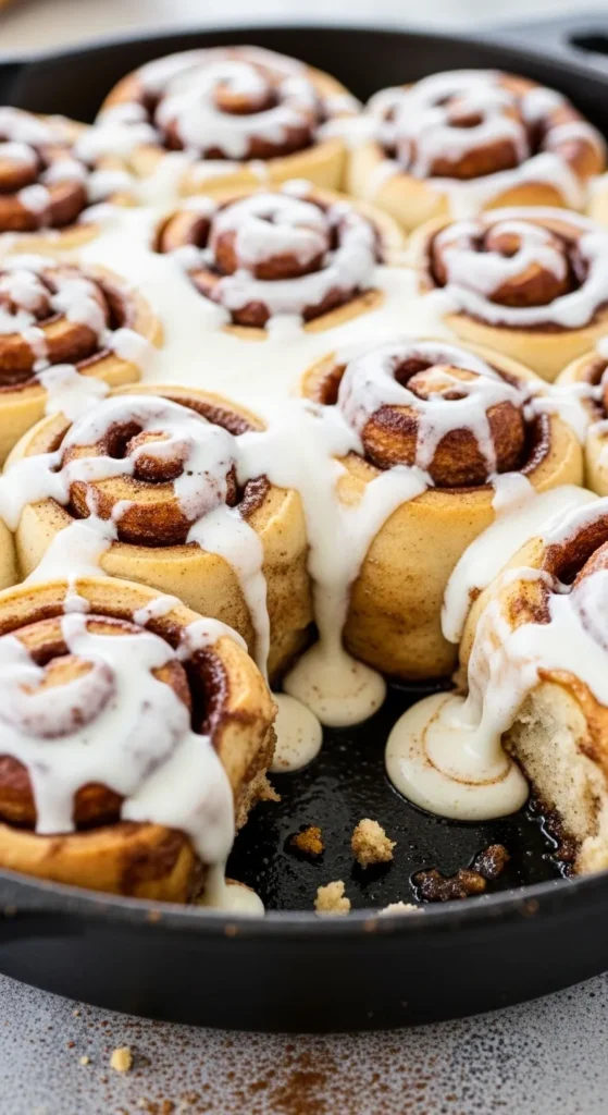 Cinnamon Roll Skillet Bake