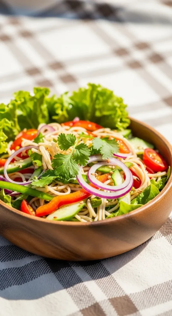Cold Sesame Noodle Salad