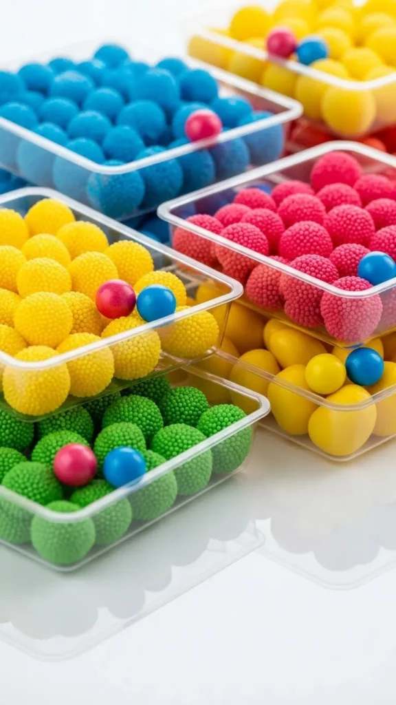 Color Pop Candy Trays