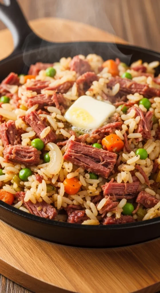 Corned Beef Fried Rice Style