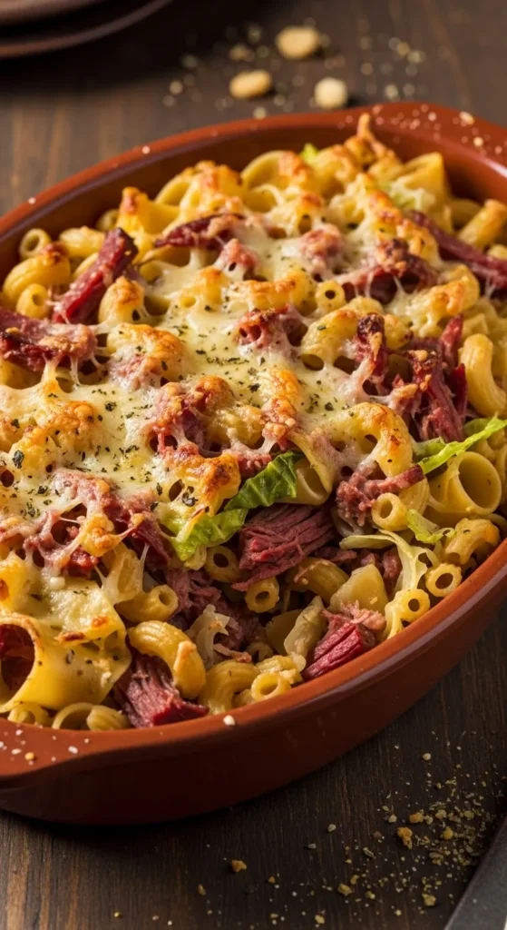 Corned Beef Mac-Style Bake