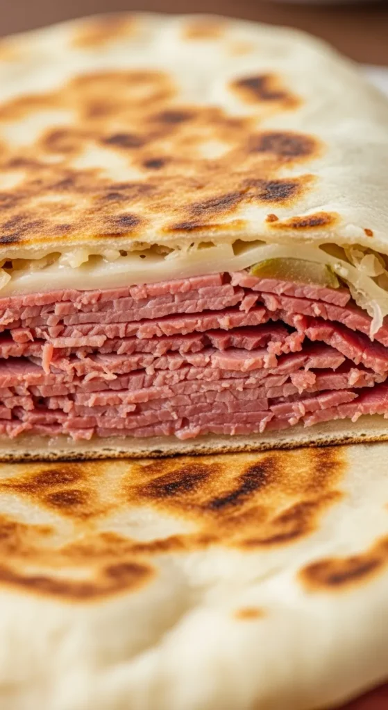 Corned Beef Quesadilla-Style Folds