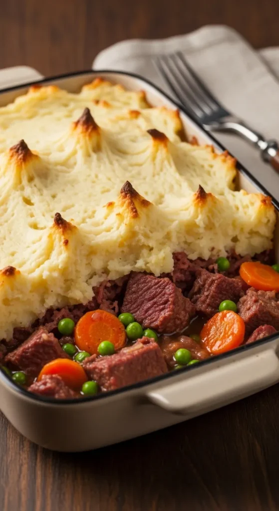 Corned Beef Shepherd-Style Bake
