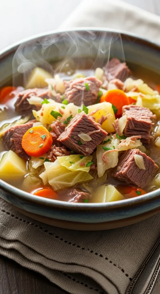 Corned Beef and Cabbage Soup