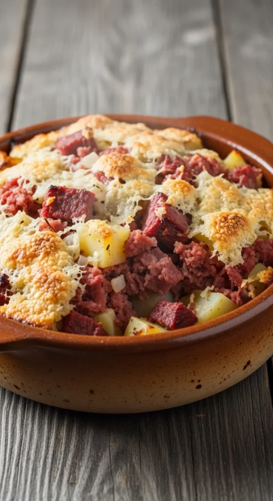 Corned Beef and Potato Bake