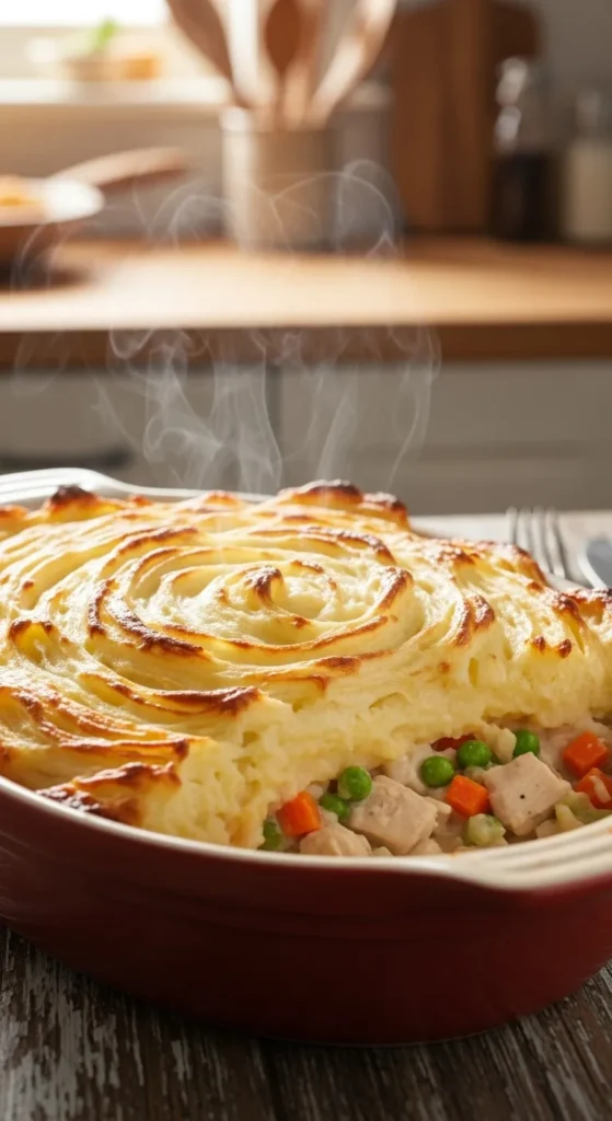 Creamy Chicken Garden Pie