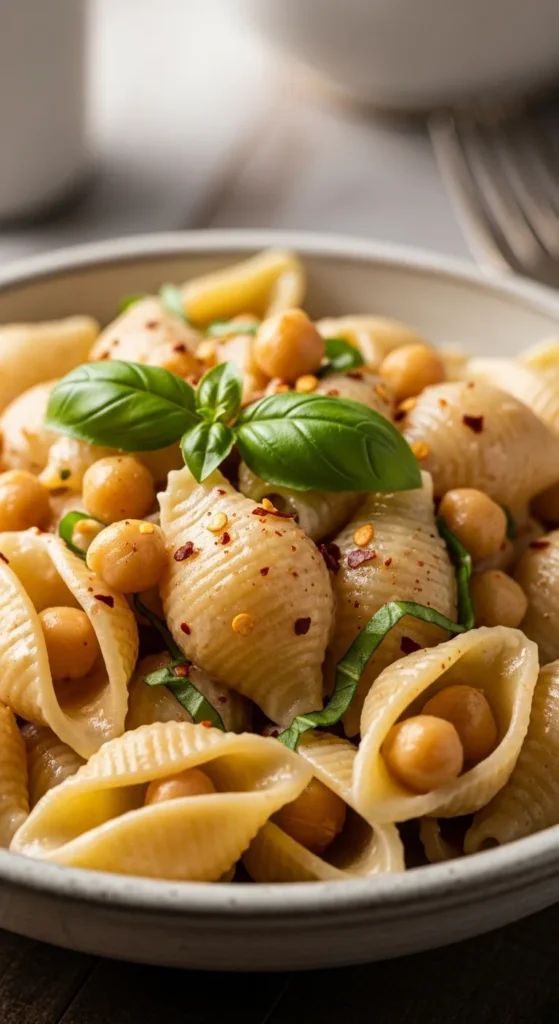 Creamy Chickpea Pasta