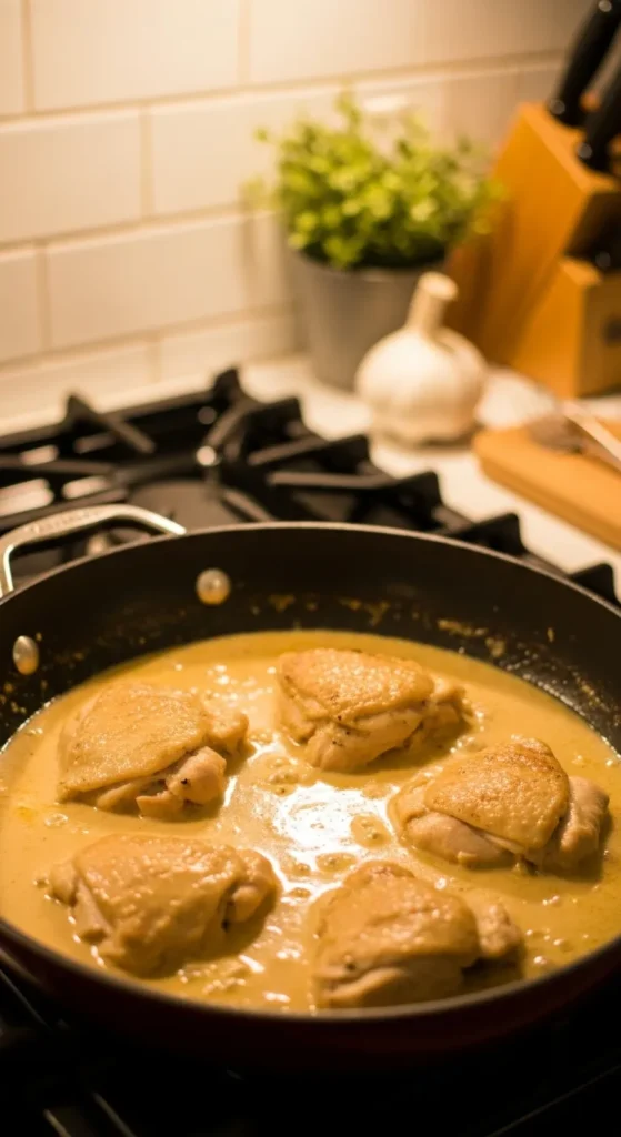 Creamy Garlic Chicken Skillet