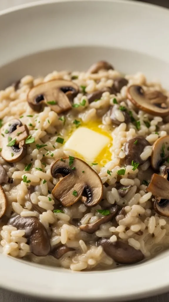 Creamy Mushroom Risotto Shortcut