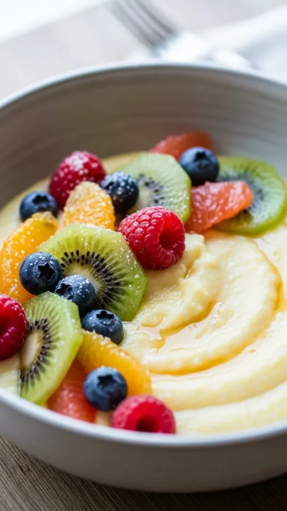 Creamy Polenta with Fruit