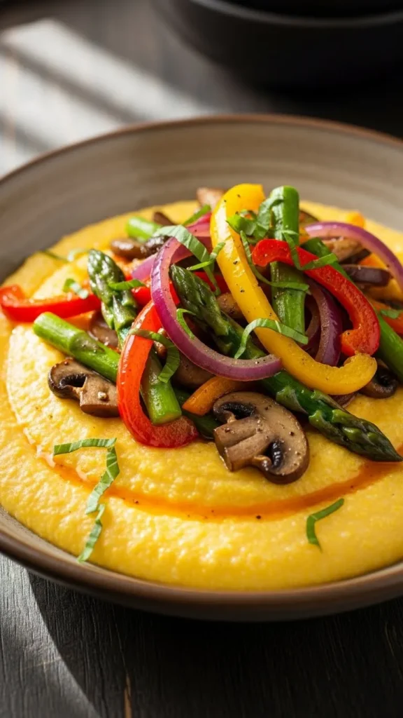 Creamy Polenta with Vegetables