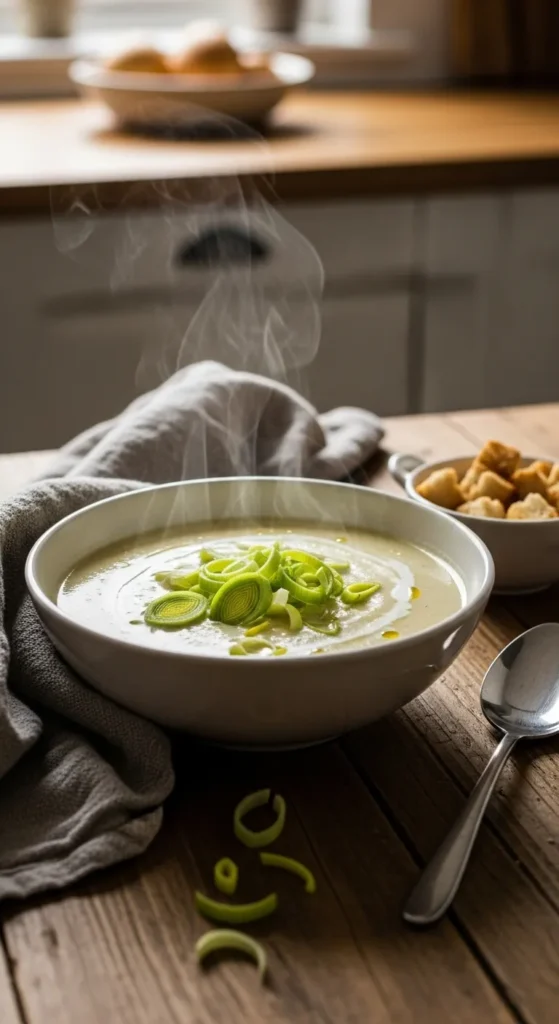 Creamy Potato Leek Weeknight Soup