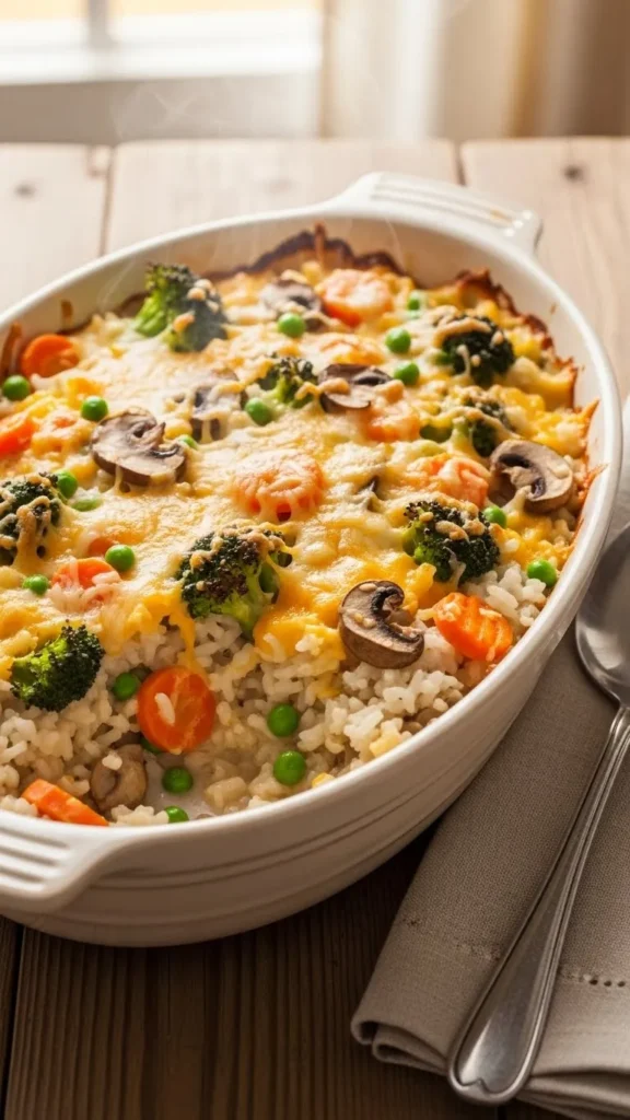 Creamy Rice and Vegetable Casserole