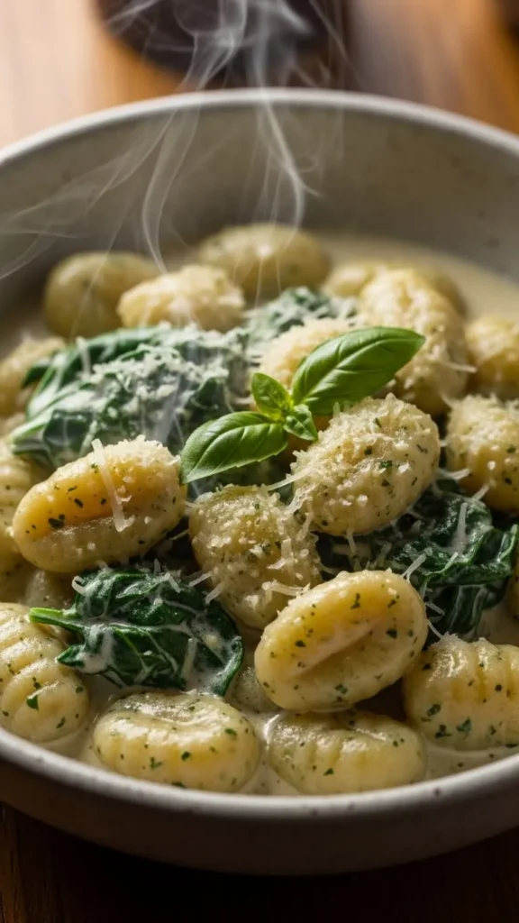 Creamy Spinach Gnocchi