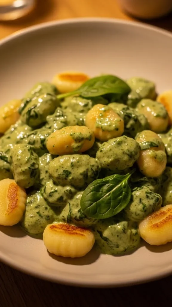 Creamy Spinach Gnocchi