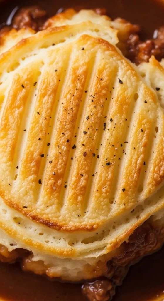 Crispy Fork-Marked Potato Pie