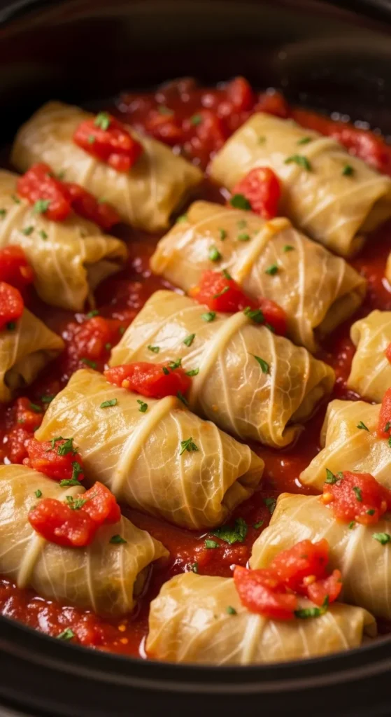 Crockpot Stuffed Cabbage Rolls
