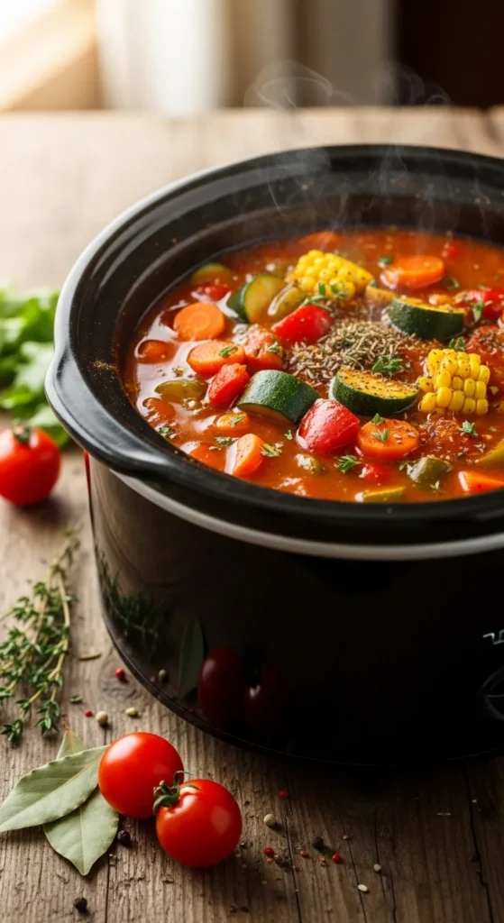 Crockpot Vegetable Curry-Inspired Stew
