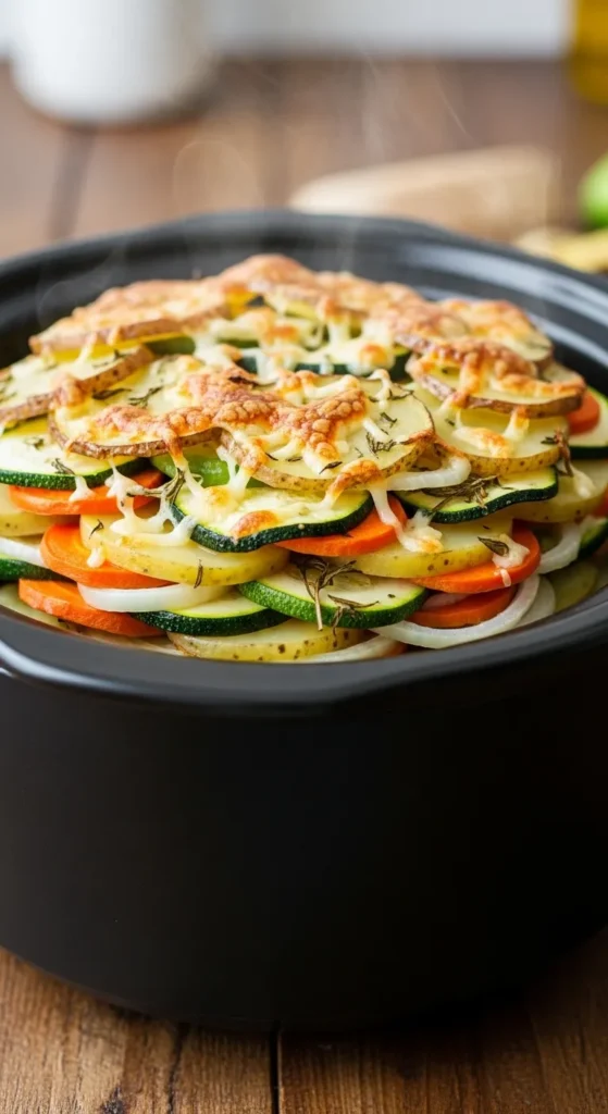 Crockpot Vegetable and Potato Bake