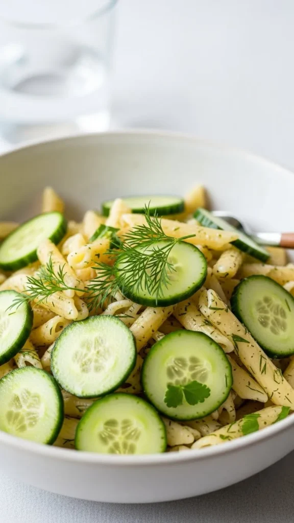 Cucumber Dill Pasta Salad