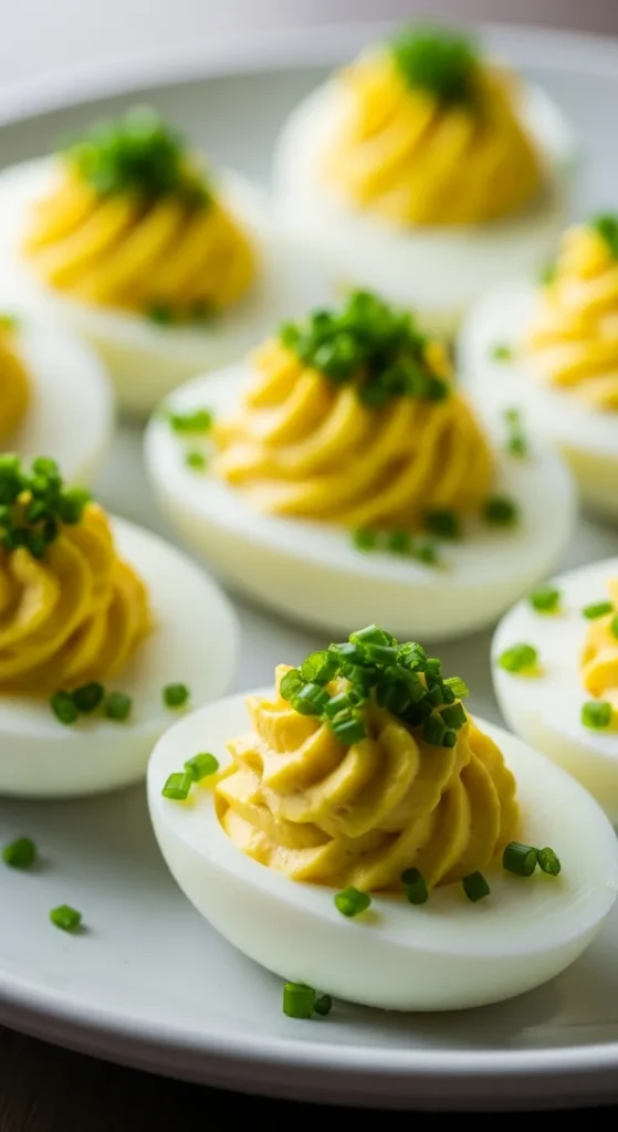 Deviled Eggs With Herb Sprinkle