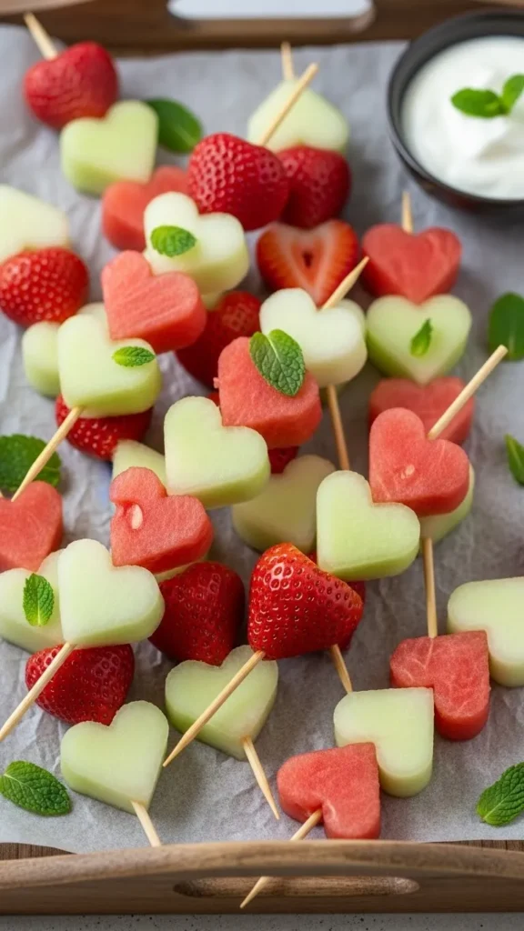 Fruit Heart Skewers
