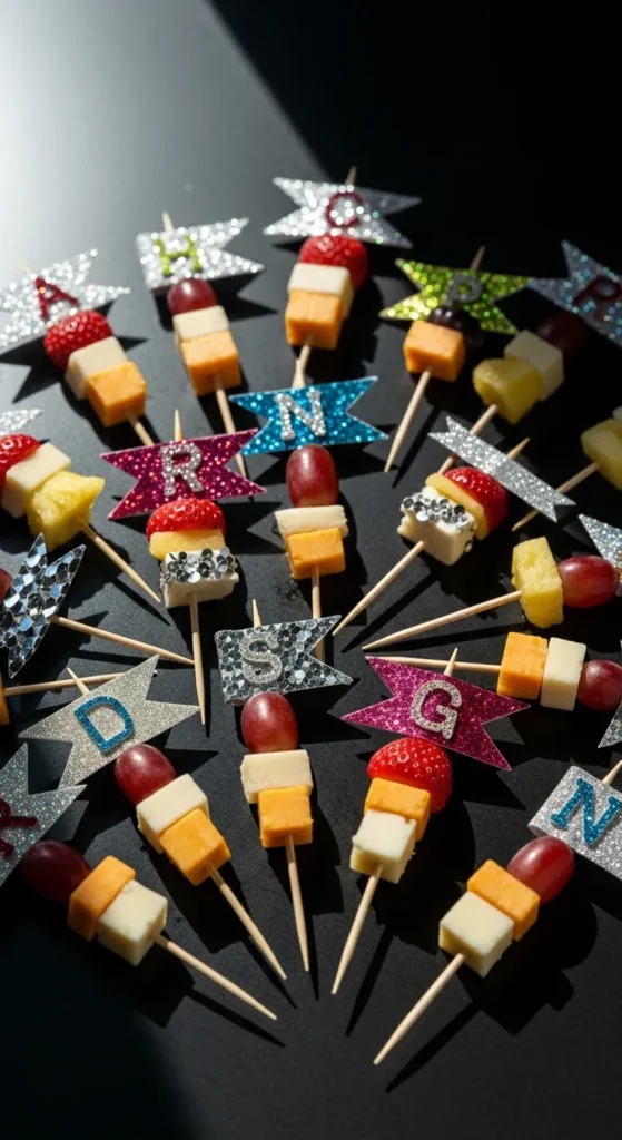 Fruit and Cheese Toothpick Bites
