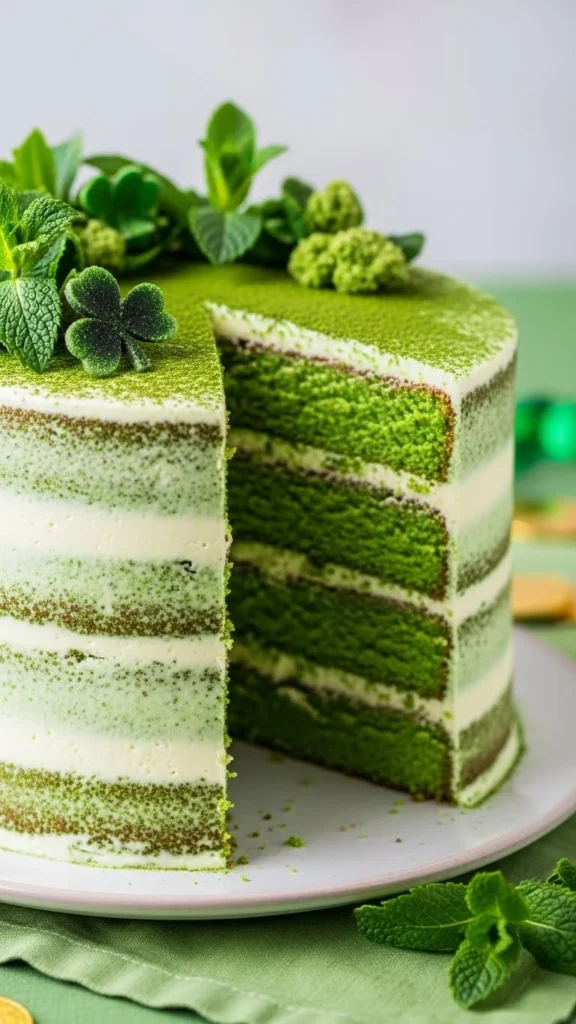 Garden Green Naked Cake