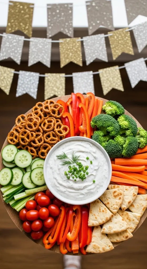 Greek Yogurt Ranch Dip Board