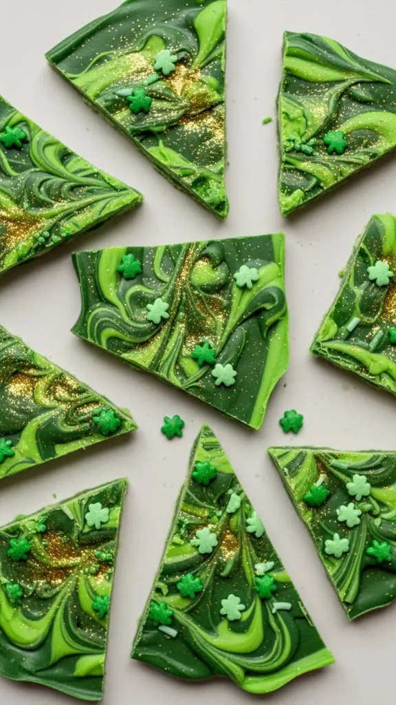 Green Candy Bark Pieces