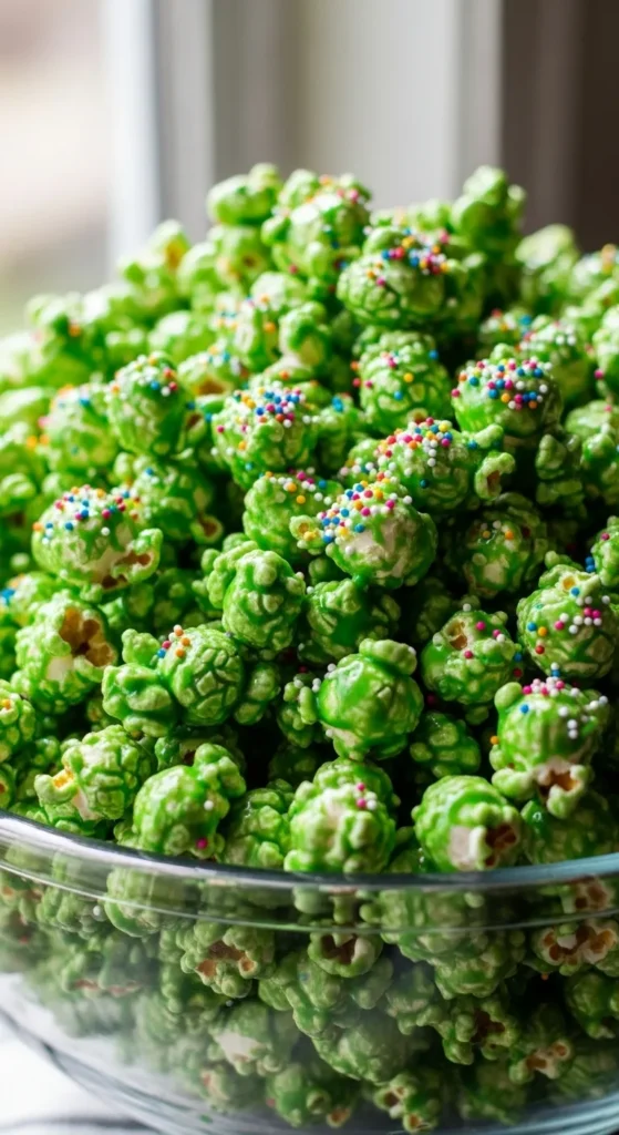 Green Candy Popcorn Mix