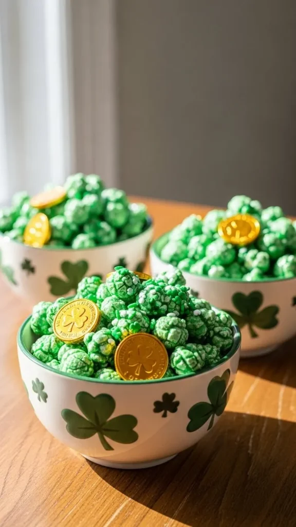 Green Candy Popcorn Mix