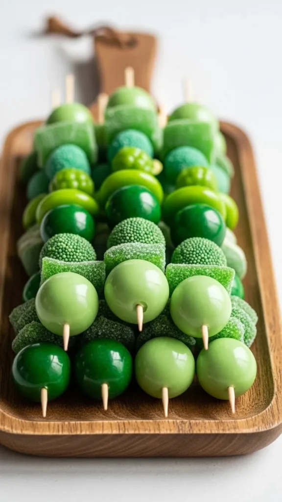 Green Candy Skewers