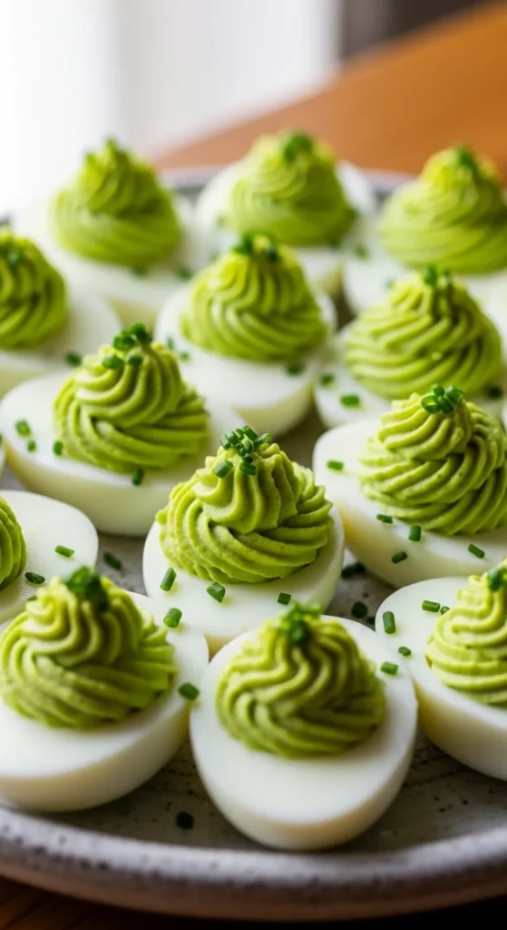 Green Deviled Eggs