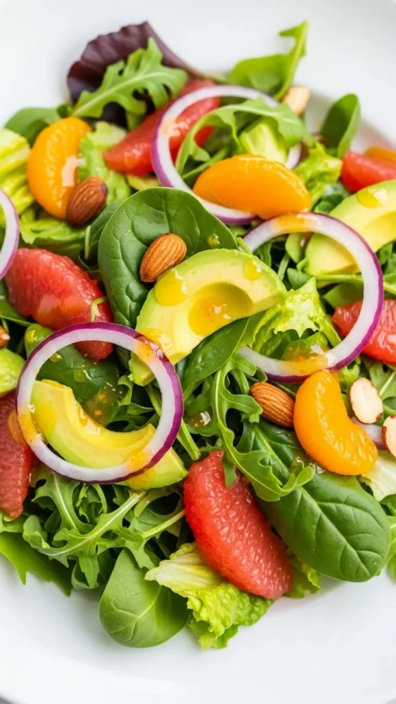 Greens with Citrus Dressing