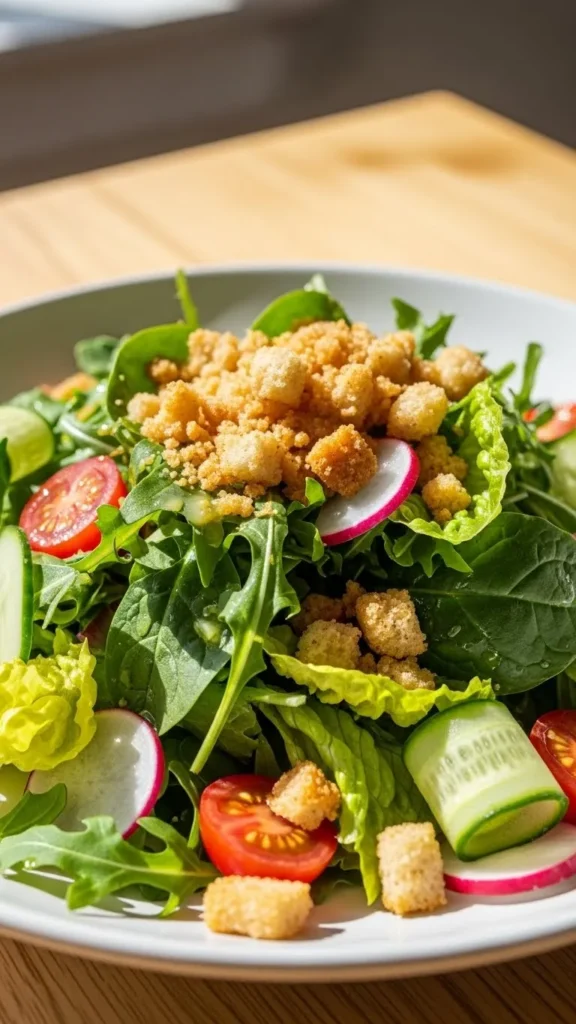 Greens with Toasted Bread Crumbs