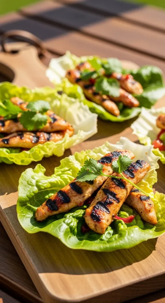 Grilled Chicken Lettuce Wraps