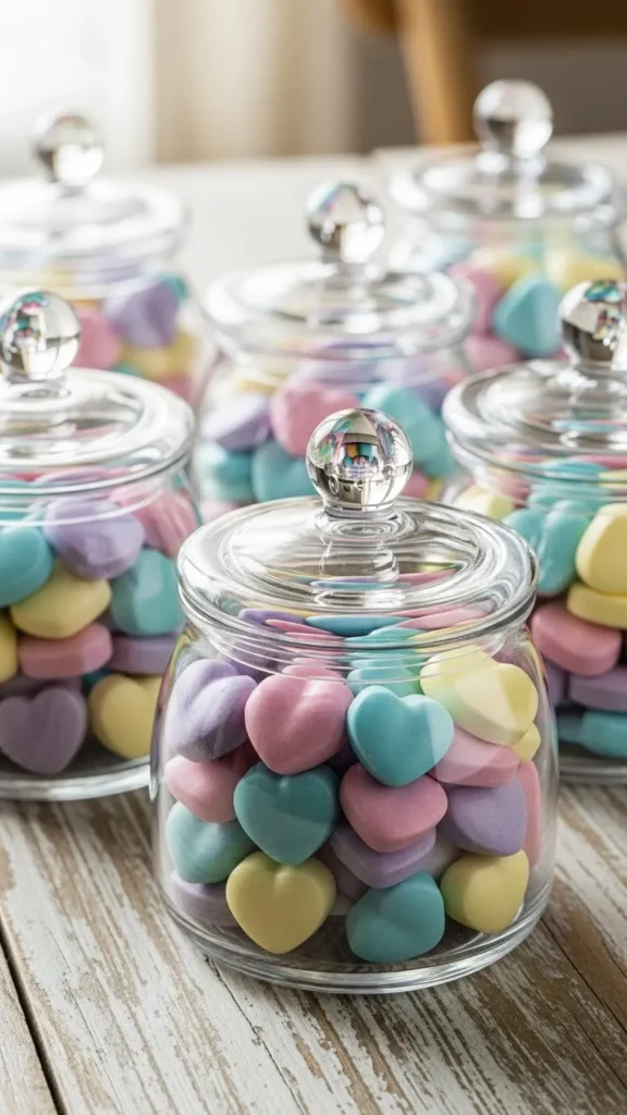 Heart Candy Cups with Lids