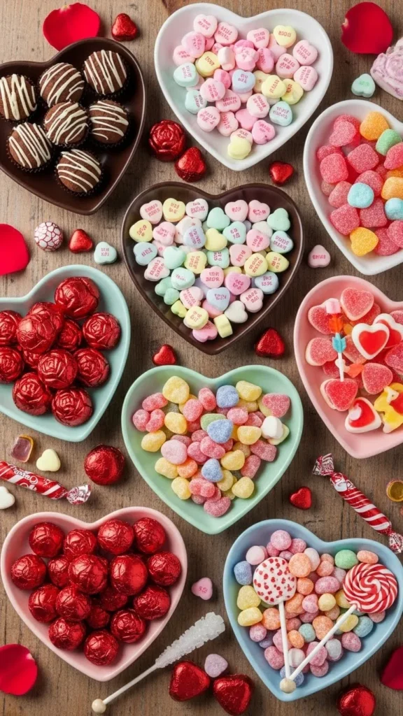 Heart-Shaped Candy Trays