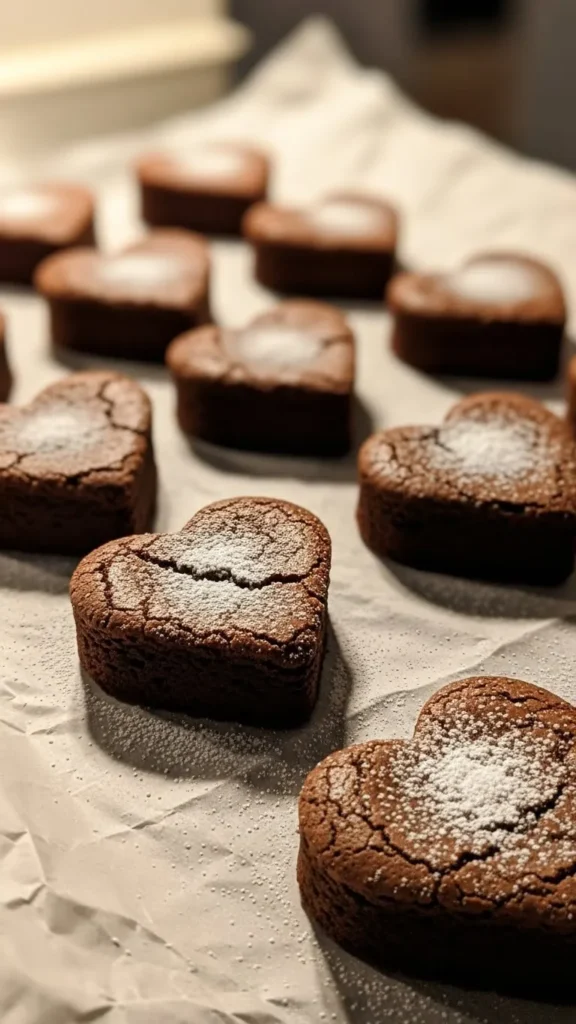 Heart-Shaped Chocolate Brownies