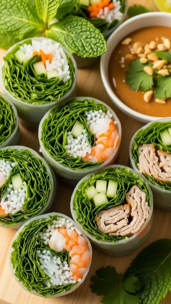 Herb Rice Paper Rolls